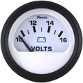 Faria Beede Instruments Euro White 2" Voltmeter (10-16 VDC) 12911